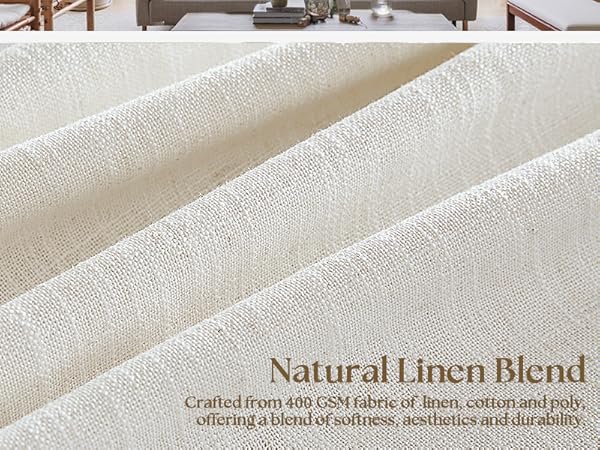 pleated linen curtains