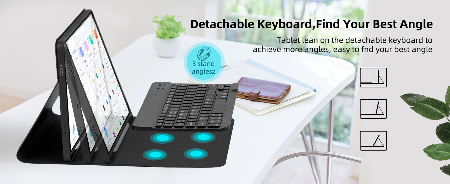 tab a9 plus keyboard case