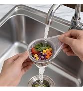 400 PCS Disposable Kitchen Sink Strainer Mesh Bag, Ultra-Fine Elastic Anti-Clogging Drain Filter ...