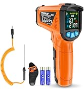 Infrared Thermometer Gun, TEMIRUP Digital Laser Temperature Gun, -58°F to 1472°F, Non Contact IR ...