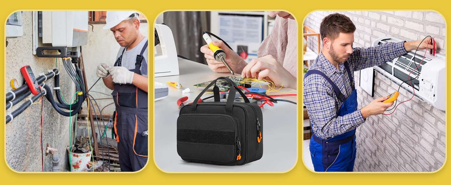 Circuit Breaker Finder Tool Kit for RT250 GFCI Receptacle Tester Electrical Tools Bag Storage Holder