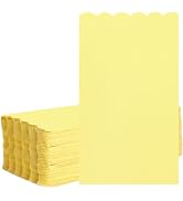 Yellow Scalloped Dinner Napkins Paper Bathroom Napkins Guest Disposable Hand Towels for Bathroom