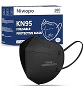 NIWOPO Face Mask 100 Pack, Individually Wrapped, 5-Ply Breathable Comfortable Safety Mask Filter ...