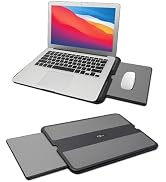 MAX SMART Portable Laptop Lap Pad, Laptop Desk with Retractable Mouse Tray, Sturdy Stable Work Su...