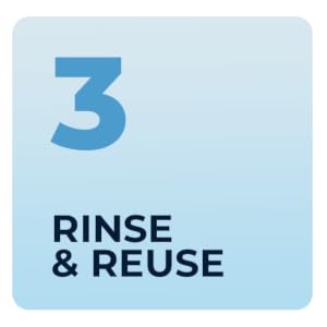 rinsing reusable kitchen sponge