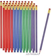 PATIKIL Erasable Colored Pencils, Oil Color Pencils with Erasers Wooden Pencils