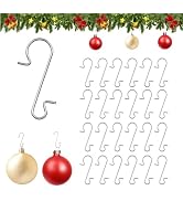 Naler 120PCS Ornament Hooks, Christmas Ornament Hangers Stainless Steel S-Shaped Hangers for Xmas...