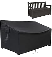Guisong Outdoor Storage Bench Cover, Protective Cover for Keter Bench Deck Box 70 Gallon, Waterpr...