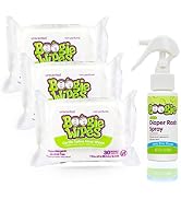 Baby Wipes Unscented & Diaper Rash Cream Spray by Boogie Wipes, 3 Packs of 30 (90 Total Wipes), 1...