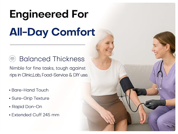 Supmedic 3.5 mil ultra soft medical gloves series. engineered for all day comfort