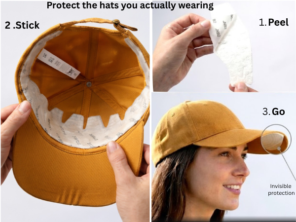 Hat & Cap Sweat Guard Liner for Easy, Comfortable Protection