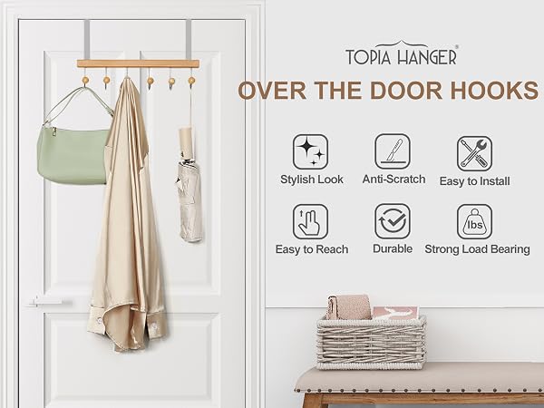 TOPIA HANGER OVER THE DOOR HOOKS