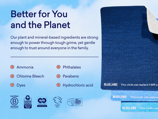 Blueland Cloud Cloth Certifications