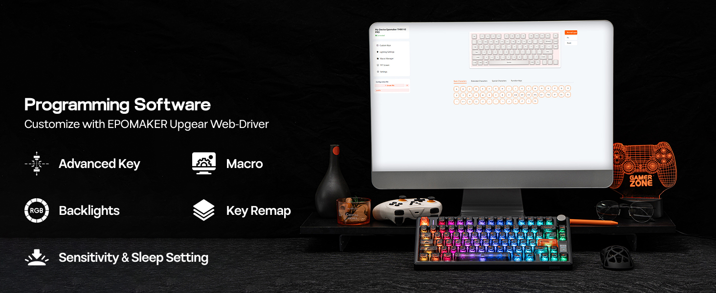 EPOMAKER TH80 V2 PRO Wireless Gaming Keyboard