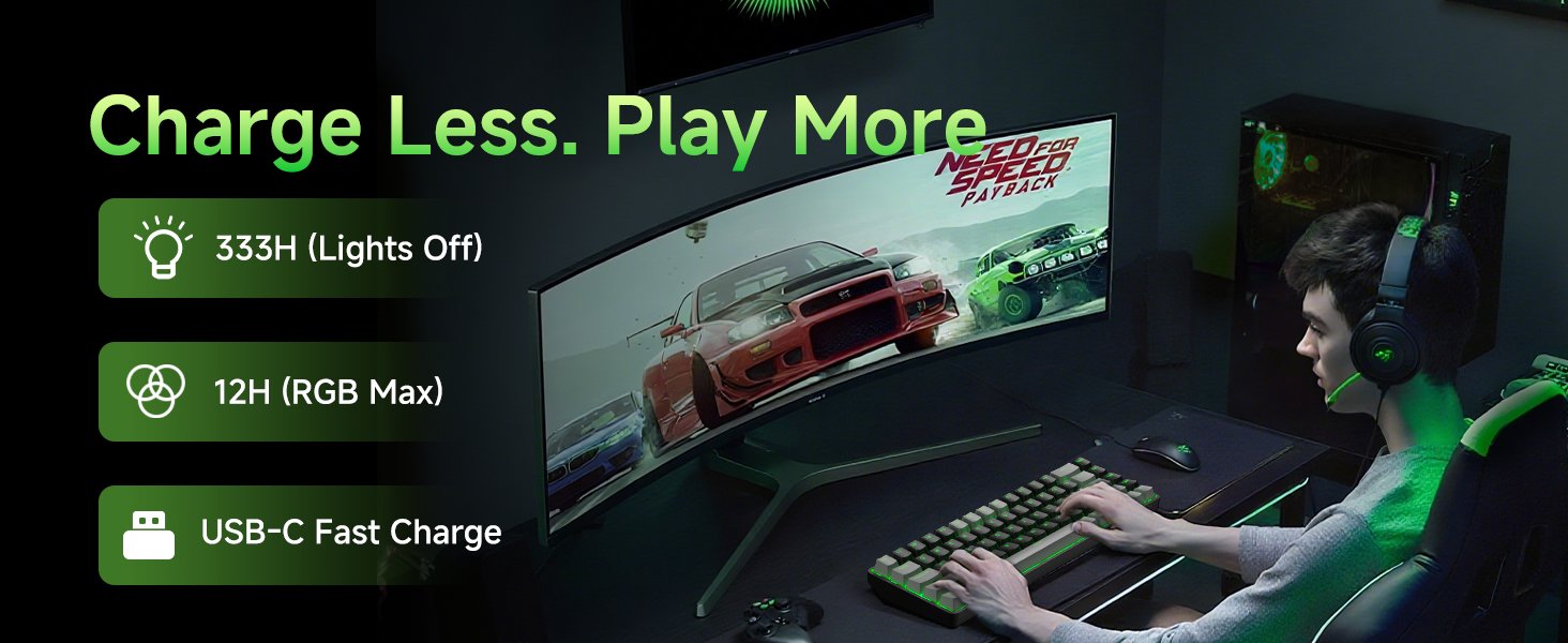 60% wireless mechanical gaming keyboard
