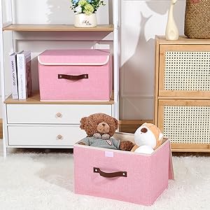 Pink Storage Bins