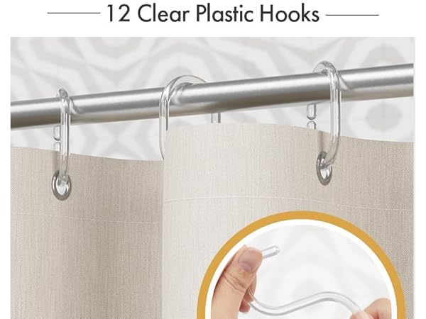 AmazerBath Boho Shower Curtain