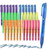 Cgerma Assorted Colors Fluorescent Highlighters, 36 Pack, Chisel Tip Colored Highlighter Bulk, Qu...