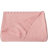 NTBAY Natural Bamboo Cable Knit Baby Blanket, Soft and Cooling Touch Toddler Blanket, 30 x 40 Inc...