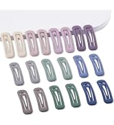 Cptots 20 PCS Small Rectangle Hair Barrettes For Women Non Slips Snap Clips For Thin Fine Hair, M...