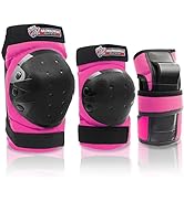 Adult/Kids Knee Pad Elbow Pads Wrist Pads Youth Protective Gear Set for Skateboarding Cycling Ska...