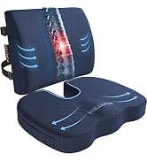 FORTEM Chair Cushion, Seat Cushion for Office Chair, Lumbar Support Pillow for Chair, Car Seat Cu...