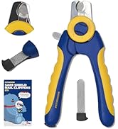 PETHROOM Professional Dog Nail Clipper with Safety Guard to Avoid Overcutting, Adjustable Cutting...