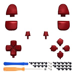 eXtremeRate Replacement Full Set D-pad R1 L1 R2 L2 Share Options Face Buttons for PS5 Controller