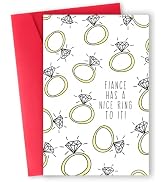 Unique Engagement Card,Funny Engagement Gift for Couples Women Men Him Her Family,Engagement Card...