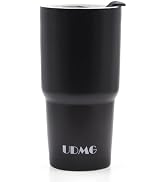 UDMG Ceramic Double Wall Insulated Travel Coffee Cup with Slider Lid & Silicone Boot, 16 fl.oz Gr...