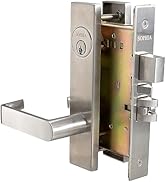 SOPHIA Commercial/Residential Heavy Duty Mortise Lockset Door Lever Lock Non-Handed Grade 1 - Esc...