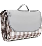 LRUUIDDE Large 80"x 60" Beach Blanket, Outdoor Picnic Blankets, Waterproof Sandproof Portable Bla...