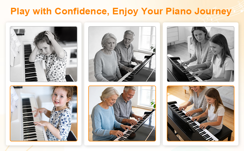 Piano Keyboard Stickers for Learning