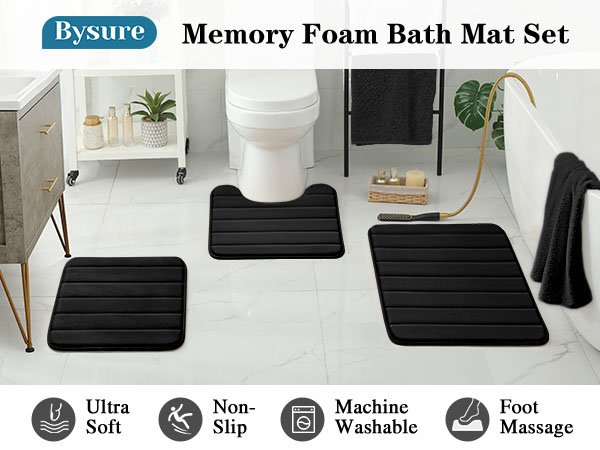 Bathroom rug set
