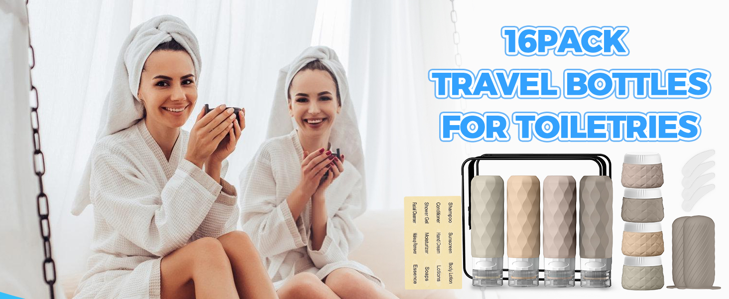 16Pack Travel Bottles for Toiletries