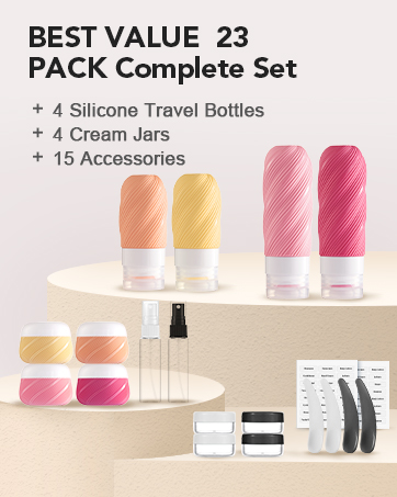 travel shampoo bottles