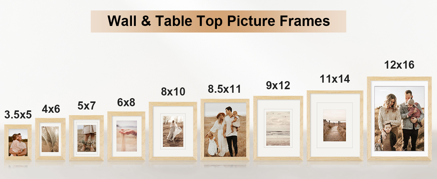 wall and tabletop picture frames