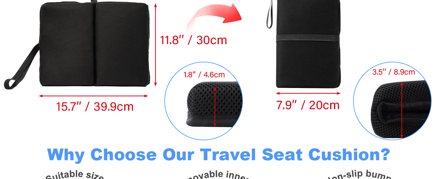 travel seat cushion