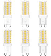 Makergroup Dimmable G9 LED Light Bulbs 120V, 35W T4 G9 Halogen Equivalent, Warm White 2700K 3000K...