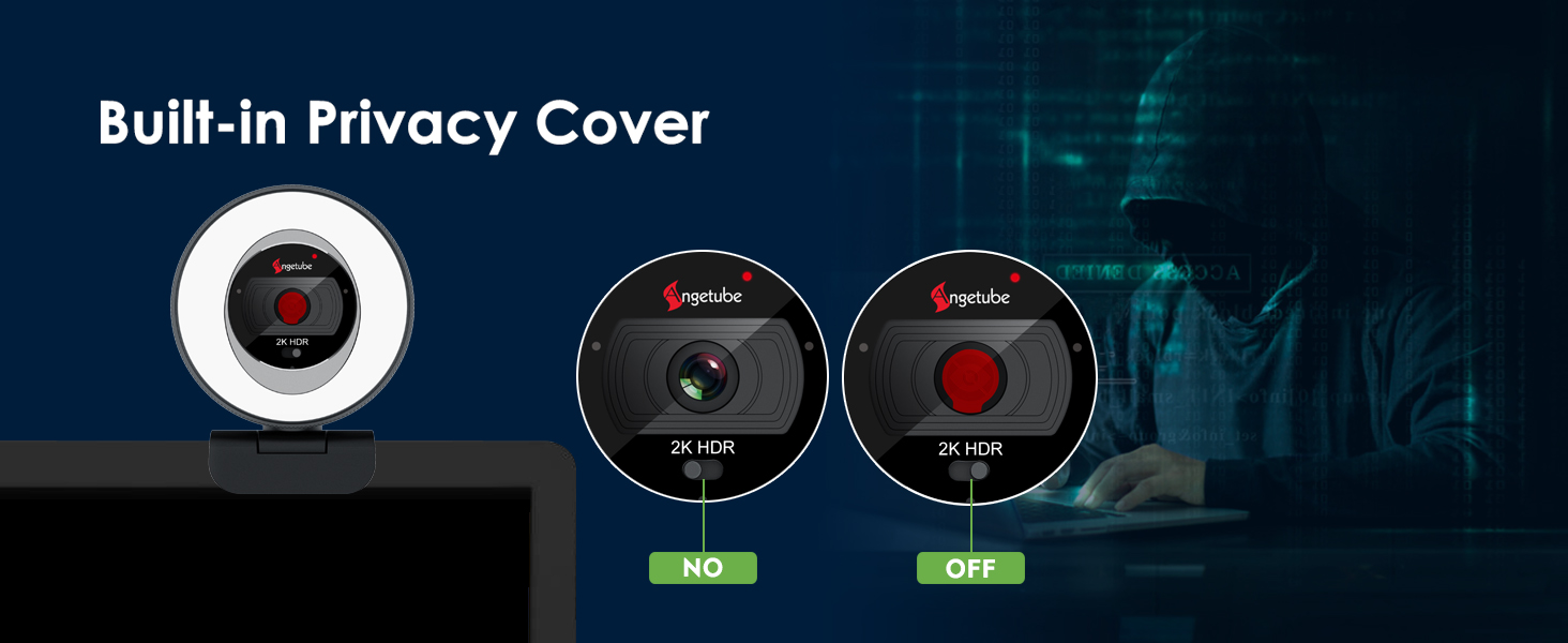 webcam with privacy cover