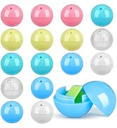 SUPVOX 30pcs Empty Colored Round Capsules: Gumball Machine Capsules 15 mm Vending Machine Lottery...