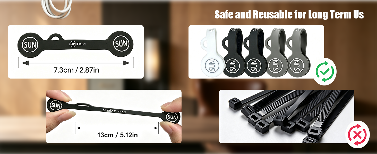 cable clips organizer magnetic cord warps