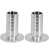Beduan 1.5" Tri Clamp to 1" Barb Fitting Stainless Sanitary Home Brew Adapter (Ferrule OD 50.5mm,...