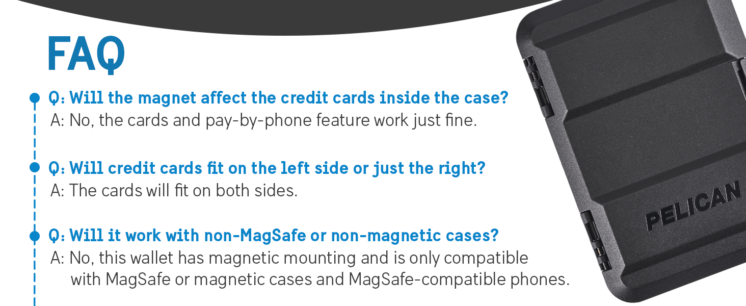 Pelican magsafe wallet card case wallet for men magnetic wallet and card holder