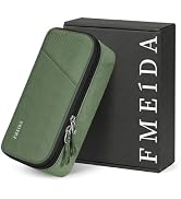 Fmeida Structured Pencil Case Pouch Aesthetic Back to School Gift DarkGreen | Gift Box, 5 Compart...
