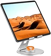 VECOFO 360° Swivel Tablet Stand Adjustable iPad Fire Holder for Desk, Desktop Stand Dock Compatib...