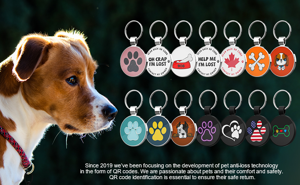 Zinc Round Pet ID Tags