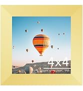 JCJMY 4x4 Picture Frame Gold for Wall Hanging or Tabletop, Wall Mounting Horizontally or Vertical...