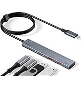 Aceele USB C Hub 10Gbps, 4 Ports USB 3.2 HUB with 2 USB-C 3.2 and 2 USB-A 3.2 Ports, 3.3ft USB Po...