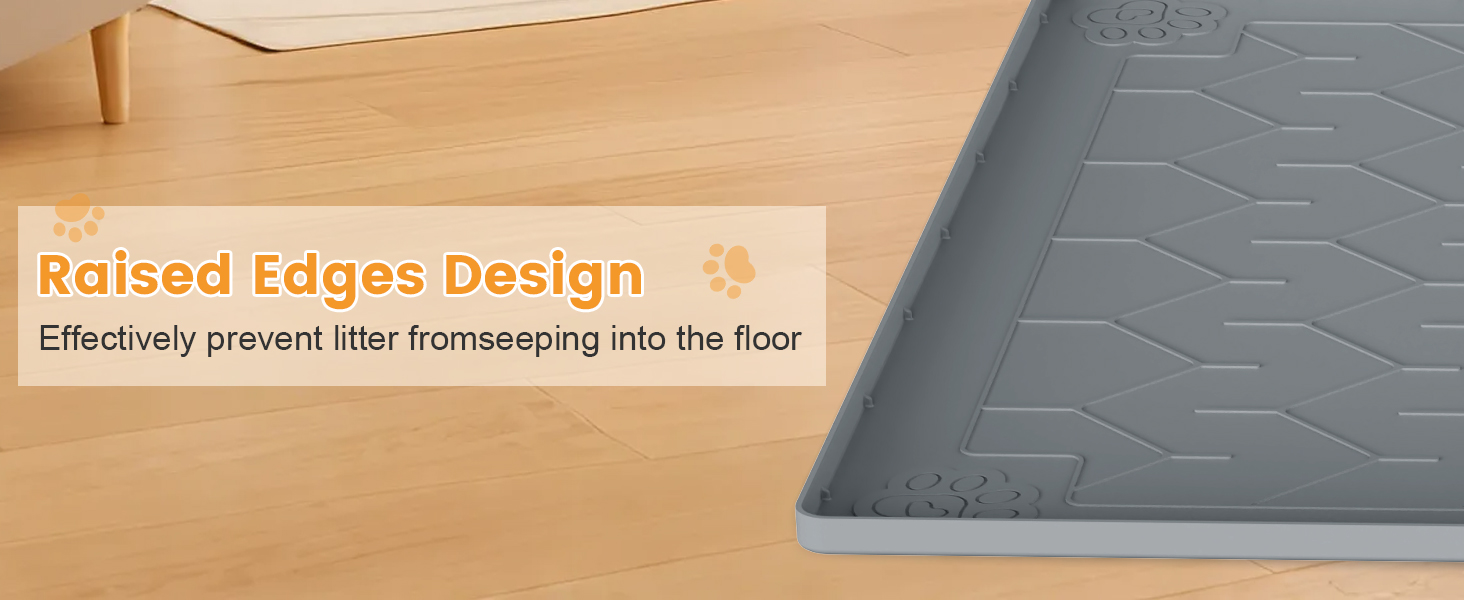 rubber litter box mat